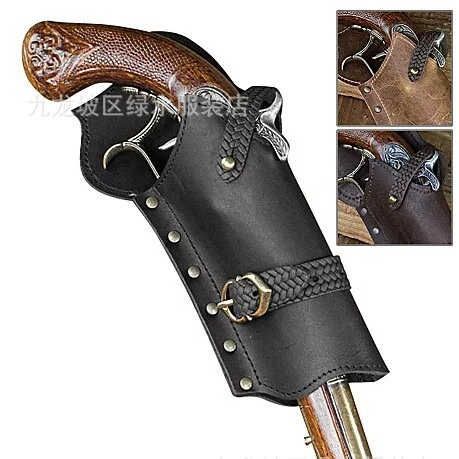 2023 новый европейский и американский панк-средневековый Ретро Чехол для пистолета ручной работы кожаные изделия желают трансграничных поставок Amazon