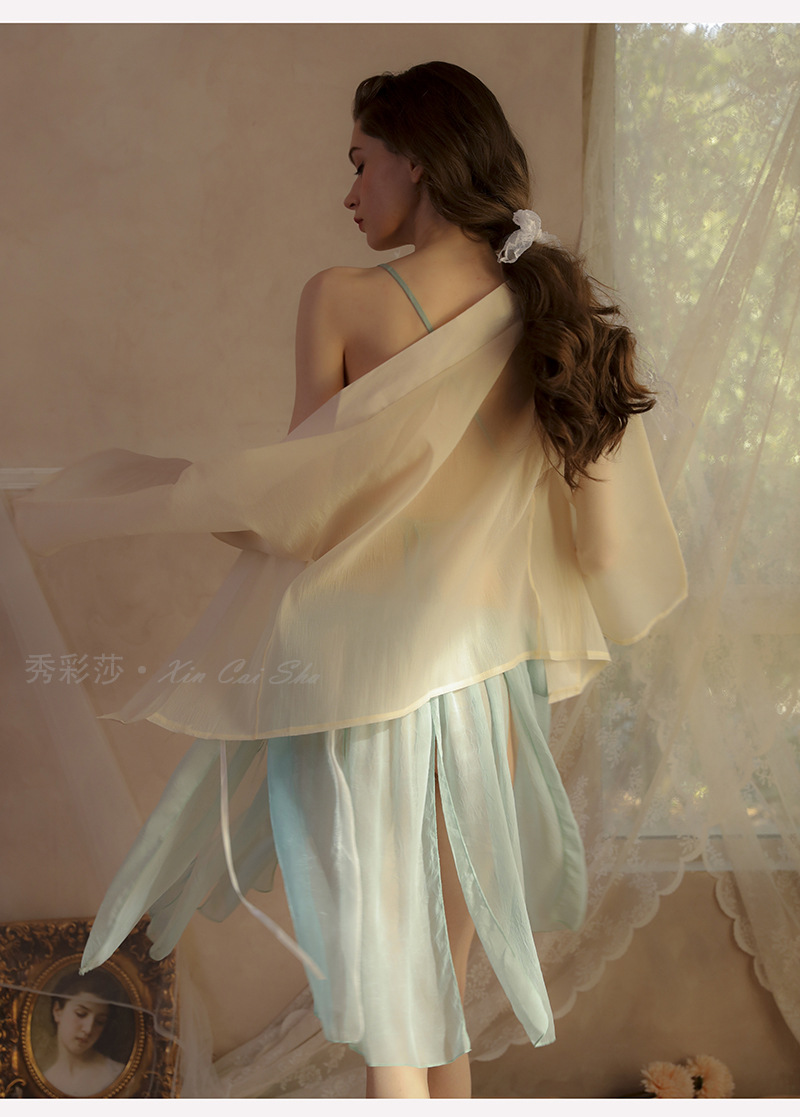 Antique National Fashion Sexy Underwear Bellyband Hanfu Pajamas Nightgown Dating Gown — detail image 6