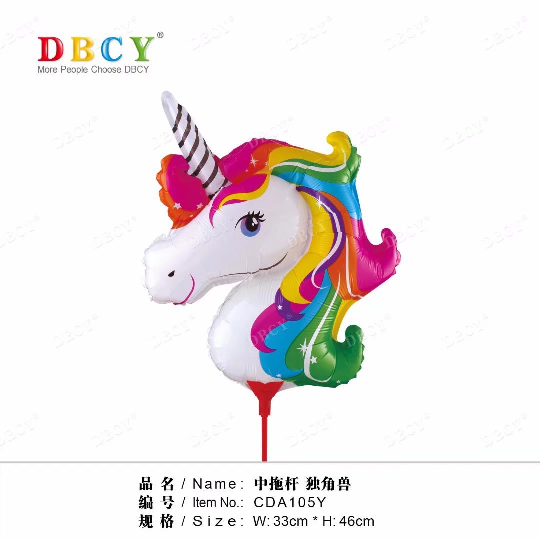 中托独角兽带杆