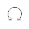 Round beads, nose piercing