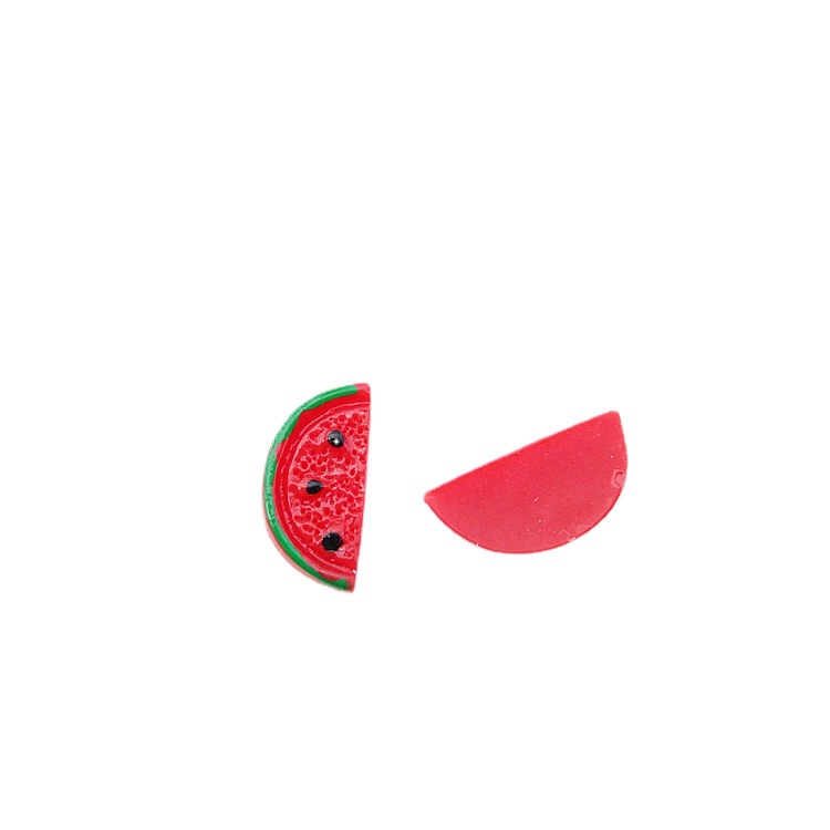 Simulación sandía clave colgante parche verano DIY joyería hecha a mano pendientes resina accesorios de joyería