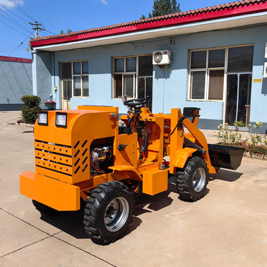 Small Forklift Loader Multifunctional Engineering Construction Short-legged Tiger Diesel Four-wheel Drive Highlight Wood Grab Agricultural Forklift