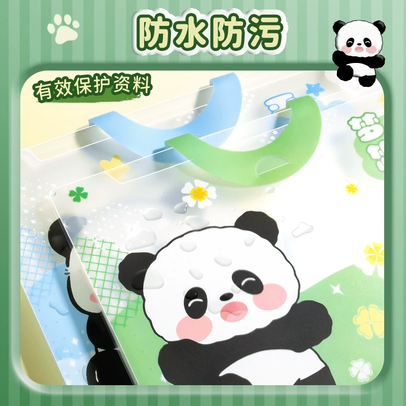 Panda Spiron Back A4 Студент большой емкости Многослойный тестовый лист