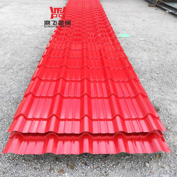 活动房 集装箱房屋顶仿古琉璃瓦 0.4厚铁青灰色 海蓝色 828型765