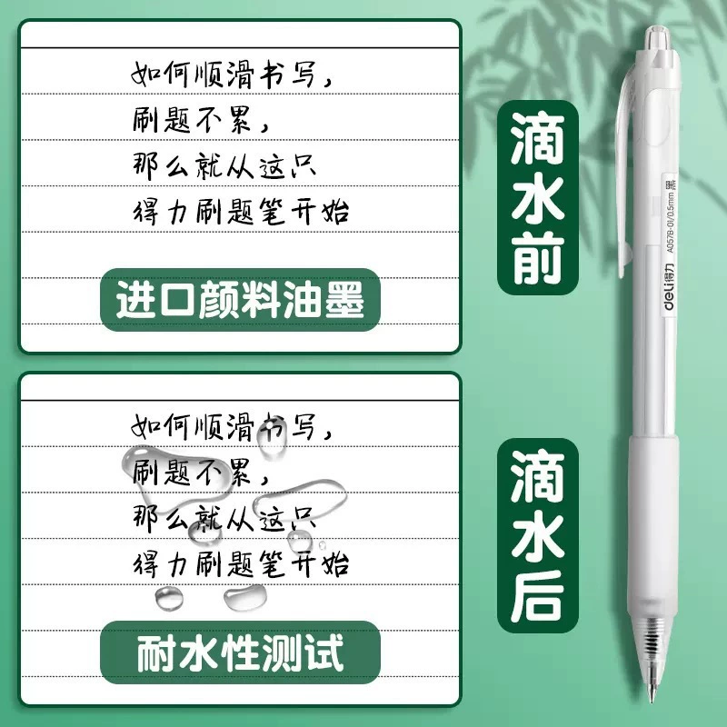 Black fresh rollerball pen for students, 0.5mm