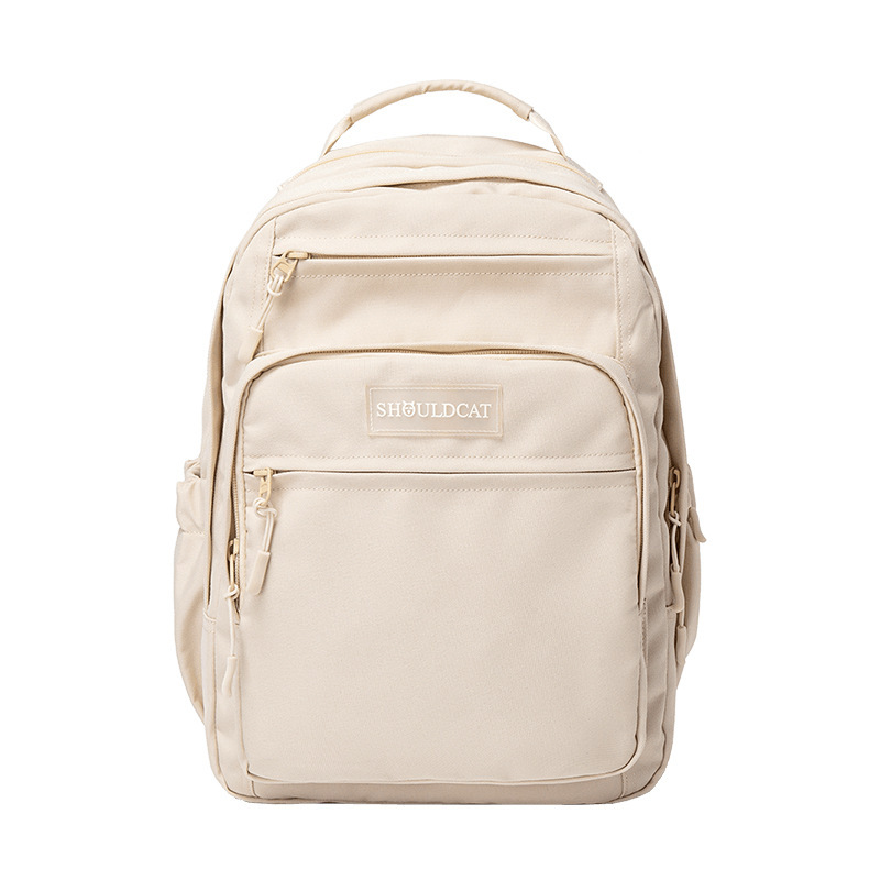Shouldcat Casual Men's and Women's Backpacks, Large-Capacity Computer Bags, Simple Waterproof Student Schoolbags, Backpacks