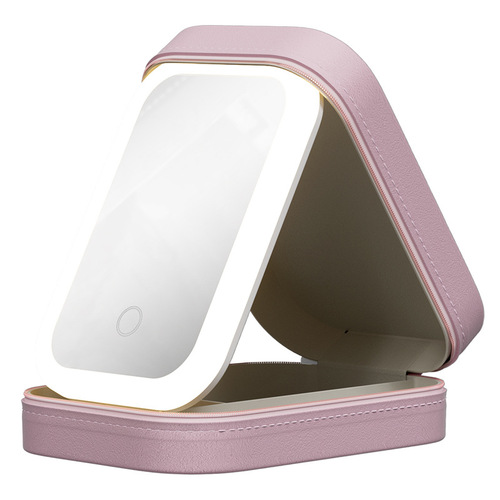 Multifunctional Vanity Desk for Girls, Portable High-Grade Mirror Storage Box Bag for Outdoors, Home, Bedroom, Dormitory