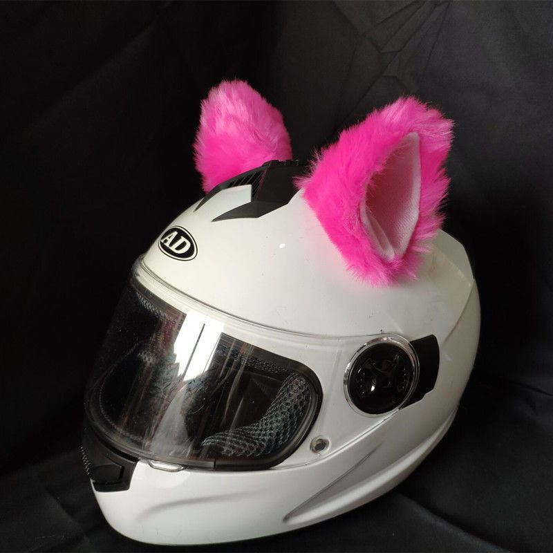 Car Female Rider Plush – Motuoche Auto Parts and Accessories - rose-red-pink-inside-cat-ears-pair