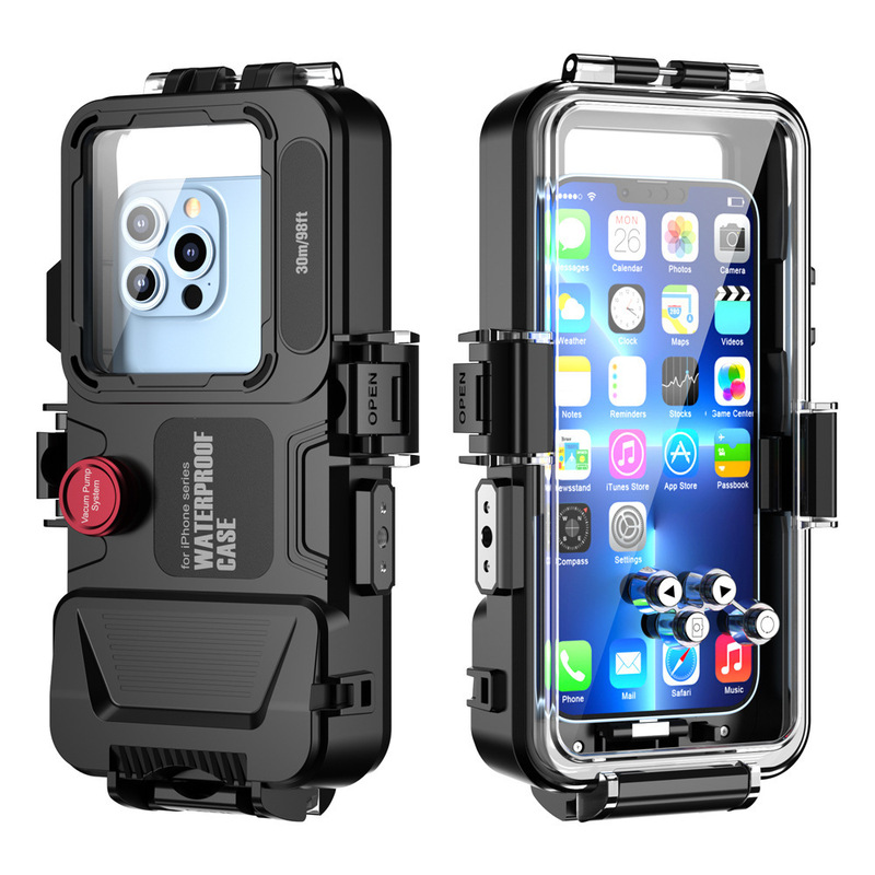 Cross-border Suitable for Apple All Phone Case Diving Waterproof Case 30 m Underwater Photo Photography Protective Case