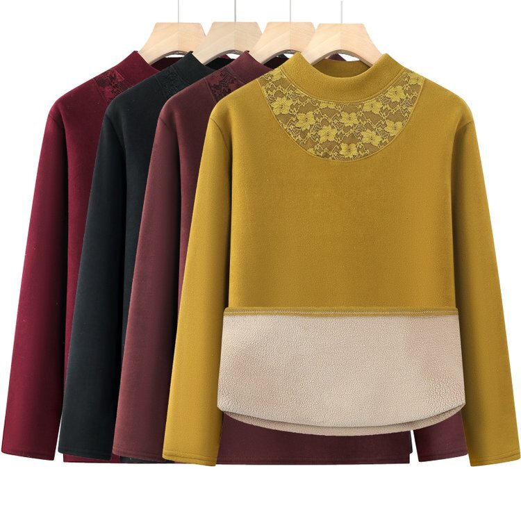 One Piece of Furry Warmth Makes You More Dazzlingly Beautiful Fashionable Knitwear Mother's Clothing