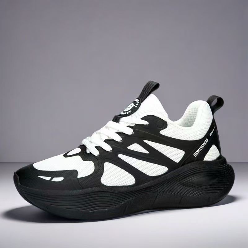 남성 신발 한국어 버전 새로운 2025 메쉬 통기성 운동화 미끄럼 방지 충격 흡수 경량 부드러운 밑창 운동화 제조 업체 도매