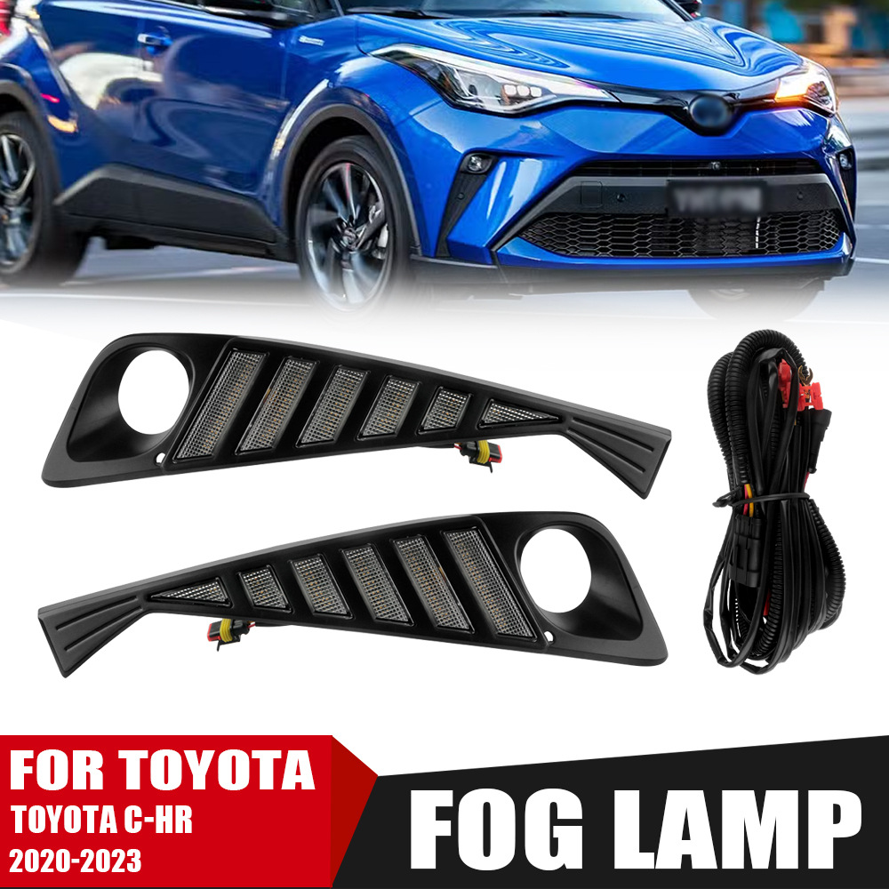 Aplicable a 2020 - Toyota IZE C-HR nueva lámpara diaria DRL lámpara de barra delantera LED lámpara de niebla