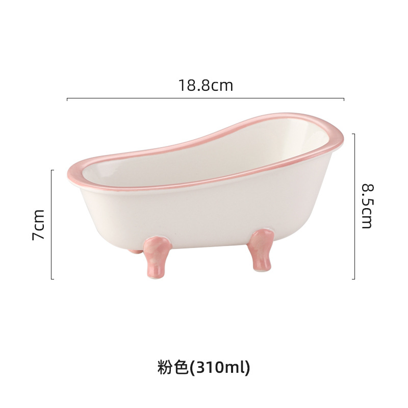 Baño postre tazón ins viento creativo red modelado vajilla cerámica lindo azúcar ensalada de frutas yogur tazón al por mayor