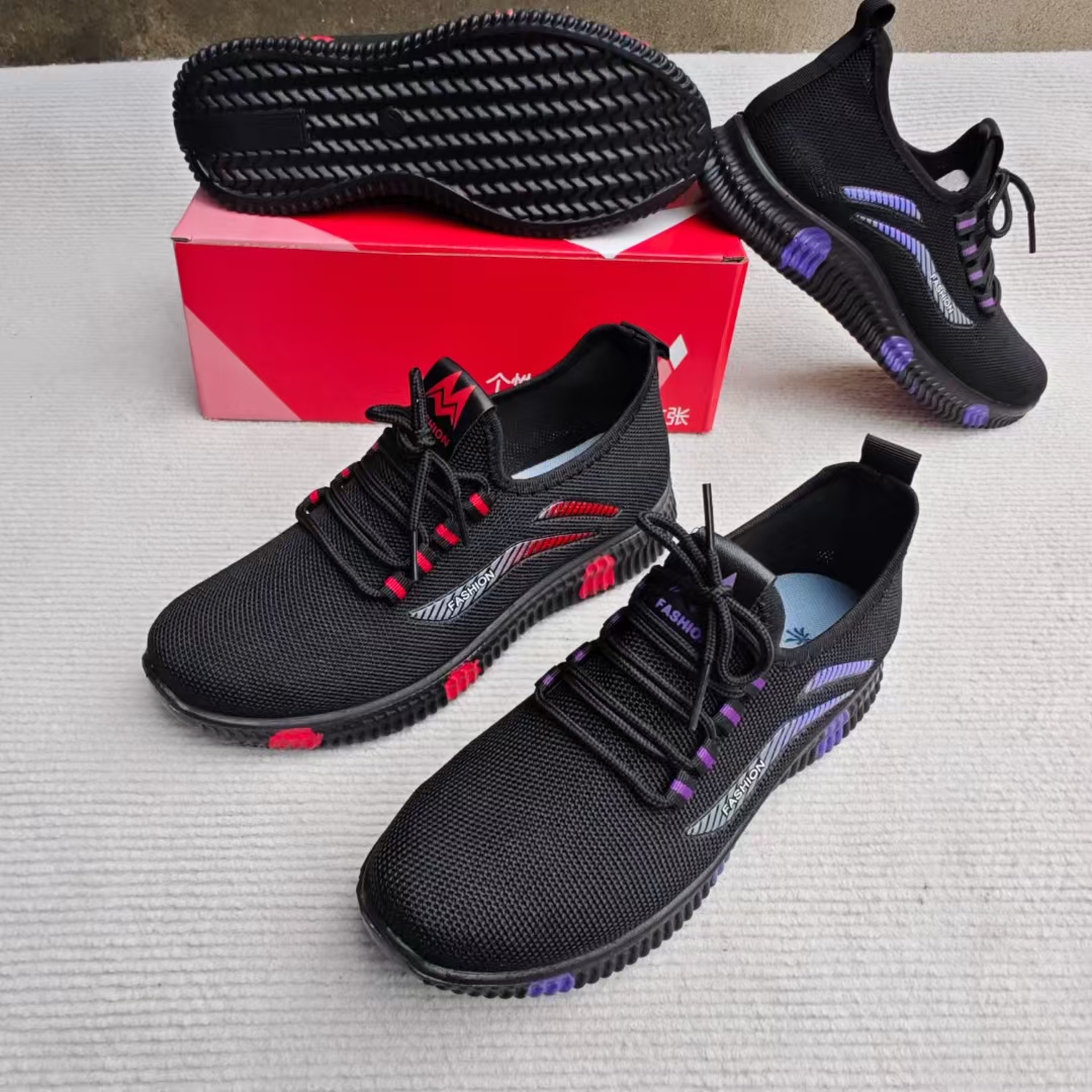 Women's Single Shoes, Polyurethane and Sponge Student Shoes, Casual Sports Shoes for Women, Middle-Aged and Elderly Mother's Shoes, Low-Top Shoes