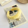 Demi-season plush sponge headband, retro hair accessory to go out, South Korea, simple and elegant design