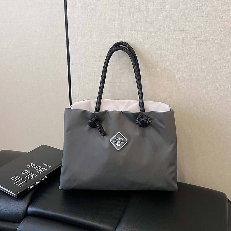 クロスボーダー新スタイルコントラストカラー多用途ハンドバッグ通勤大容量学生バッグランチボックスバッグ小さな新鮮な女性のハンドバッグ|undefined