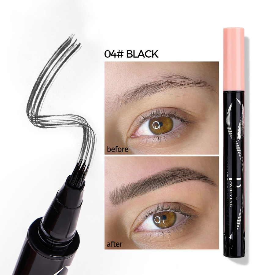 Lápiz de cejas PAGE VINE de Amazon, resistente al agua, al sudor, de larga duración, no se corre y crea cejas distintas y de aspecto natural.