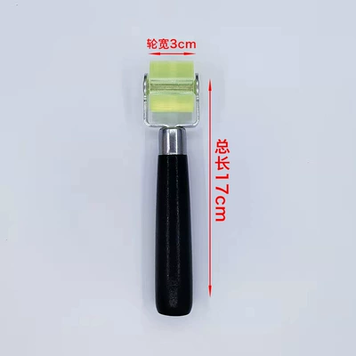 Hand Pulley Rubber Roller Hand Push Wheel Leather Upper Adhesive Flattening Silicone Shoe Bag Tool Edge Banding Pressure Wheel (Repair kit) - small-silicone-pressure-wheel