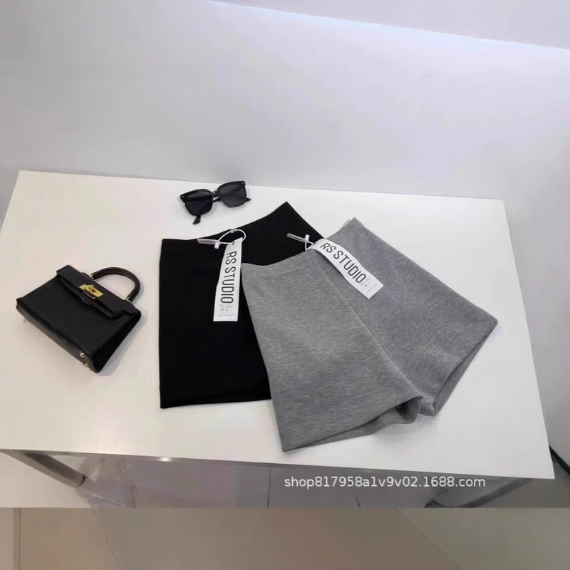 2025 early spring! Outfit Cycling Shorts Women's Black Slim-fit Slimming High Waist Sports Leggings Fitness Pants