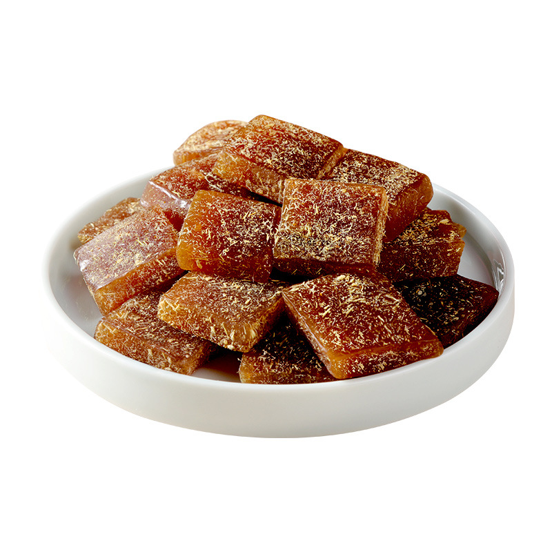 Licorice loquat paste cake gummy candy dried herb loquat paste ginger loquat phyllostachys special cough relief throat lozenge monk fruit