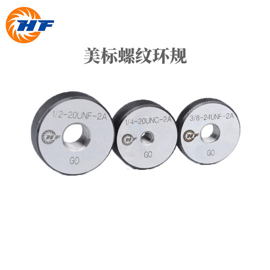 Gauge American Standard Thread Ring Gauge through Stop Gauge 7/16-28UNEF---1-32un Pitch Full