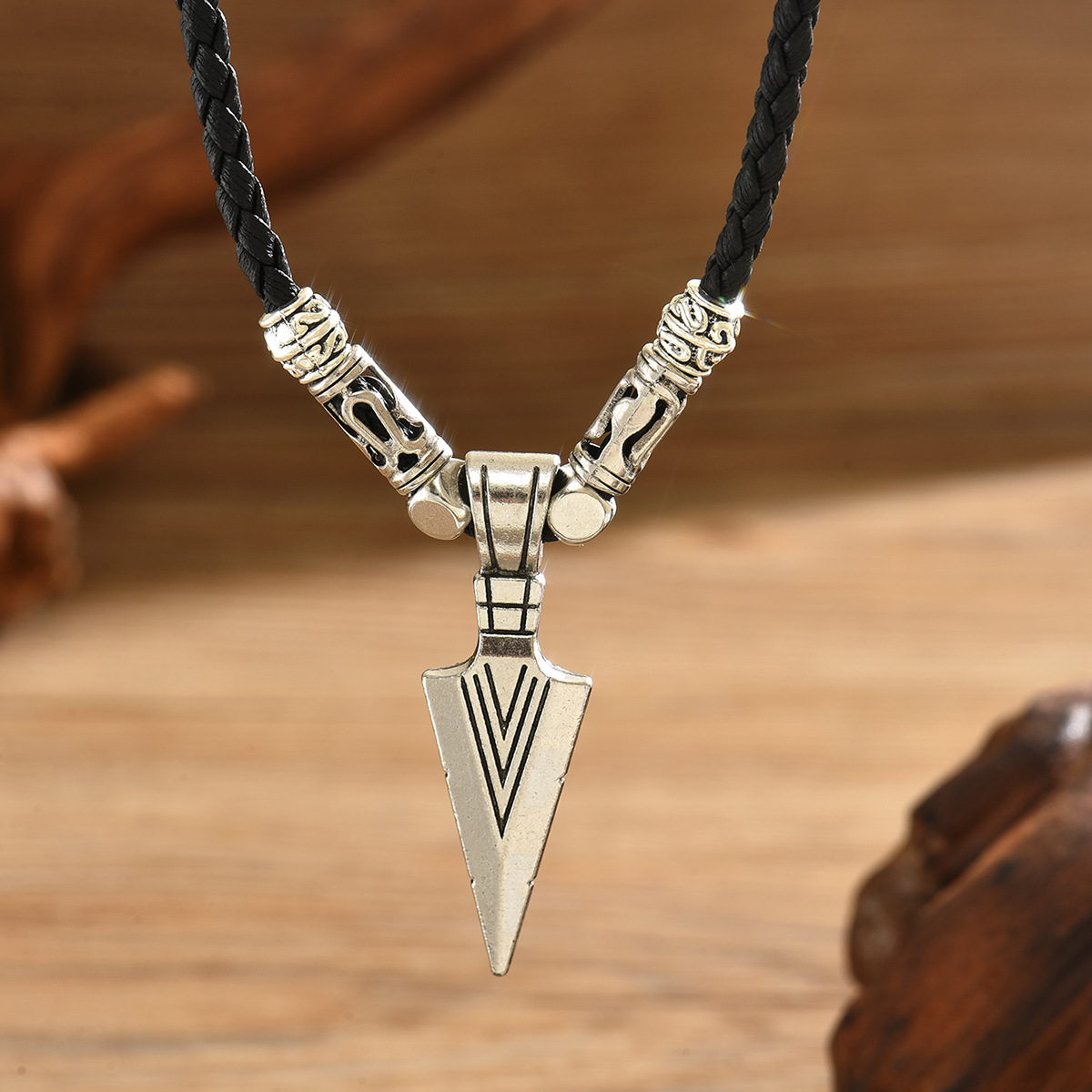 Men's Twisted Spiral Chain Necklace, Hypoallergenic Titanium Steel_voghion.com