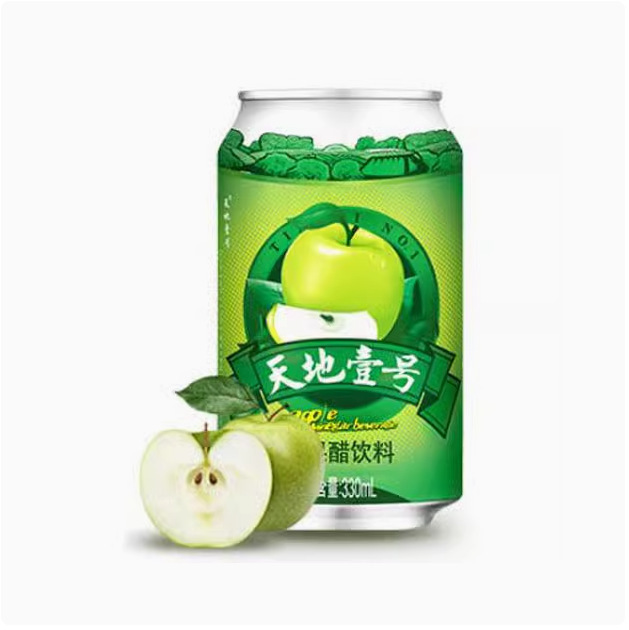 330天地壹号组年货酸爽脂肪罐气泡6解腻送礼0低糖苹果醋饮料ml|undefined