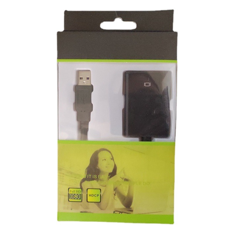 Convertidor hembra USB a HDMI sin unidad Cable adaptador HD Proyector de ordenador portátil Cable HDTV