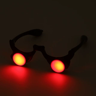 万圣节小丑眼镜埋线款cosplay服装搭配红眼死神装扮发光玩具发亮