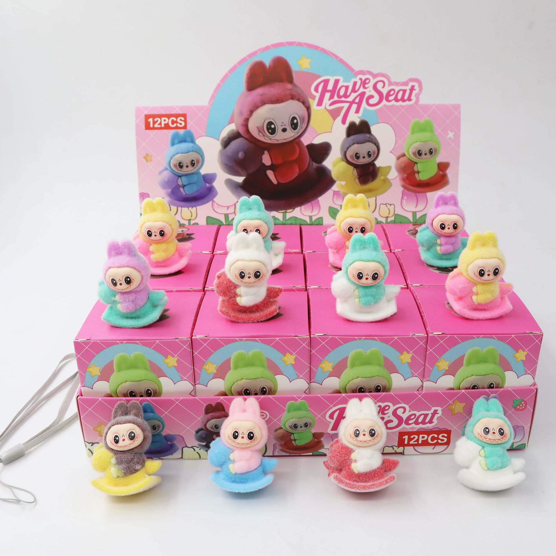 コーラ植毛ラブブラインドボックス小さな装飾品子供のおもちゃバブルマート屋台卸売トレンディなおもちゃ人形ブラインドバッグ