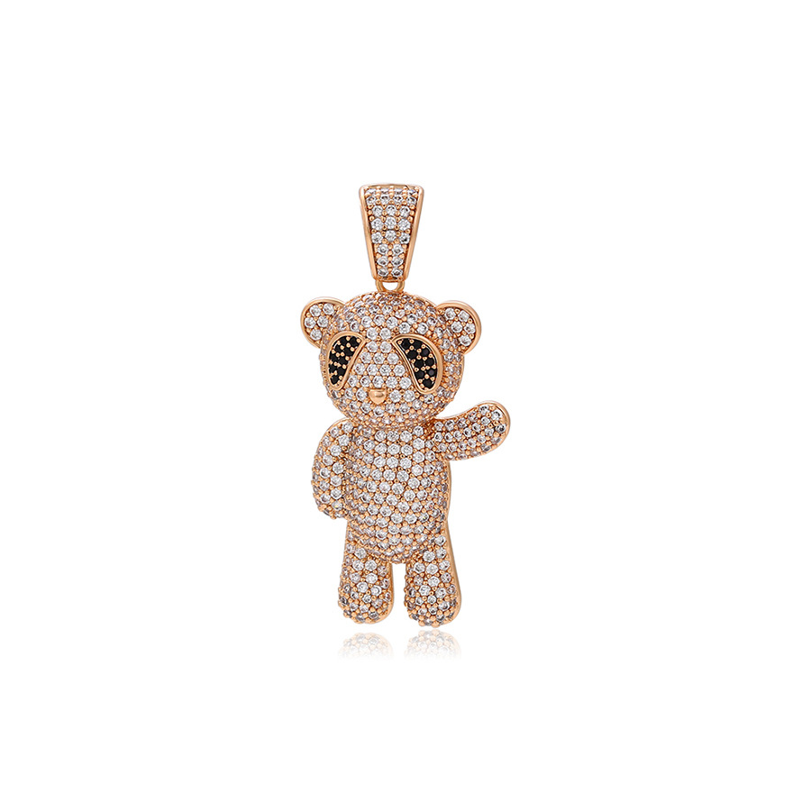 Xuping moda europea y americana transfronteriza aleación de cobre y zinc chapado 18k lujo ligero retro lindos colgante de oso para mujeres