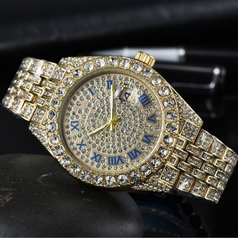 C Factory's Best-Selling Laojia Series Full Diamond Five-Star Full-Gemstone Trendy Forest-Style Watch