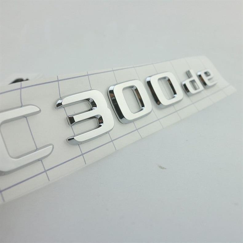 Suitable for Mercedes-Benz GLC new energy GLC300de GLC350e GLC400e modified car logo rear emblem sticker