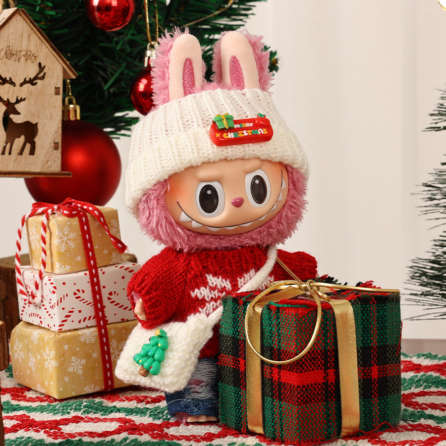 17Cmlabubu Doll Outfit Set Sitting Party Christmas Set in Stock Only Clothes