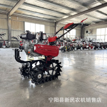 中小型耕地机田园管理机双链轨翻地机带翻转犁松土机耕地犁子