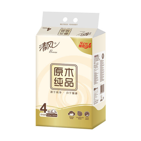 Fresh style tissue 110 Sheets 3-layer tissue facial tissue 24 large bags of hand towel affordable toilet paper box napkin