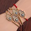 Golden accessory, copper zirconium, bracelet, suitable for import, city style, micro incrustation