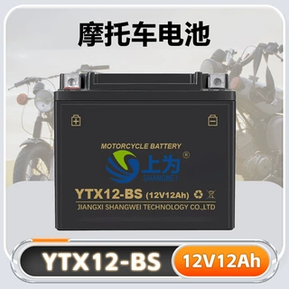 摩托车电瓶YTX12-BS铅酸蓄电池12V12A启动电池应急储能不间断电源