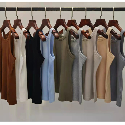 TO** Nordic minority classic versatile cotton  I-beam vest women's basic model ribbed undergarment vest women's 