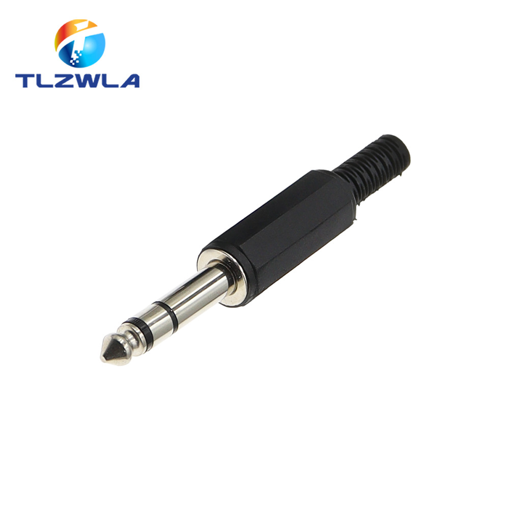 6.35 Enchufe de 2 secciones / 3 secciones Mono / Dual 6.3 enchufe de audio 6.5mm enchufe de cable image 7