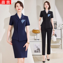 2024西装套装女职业正装两件套修身制服酒店物业售楼部工作服