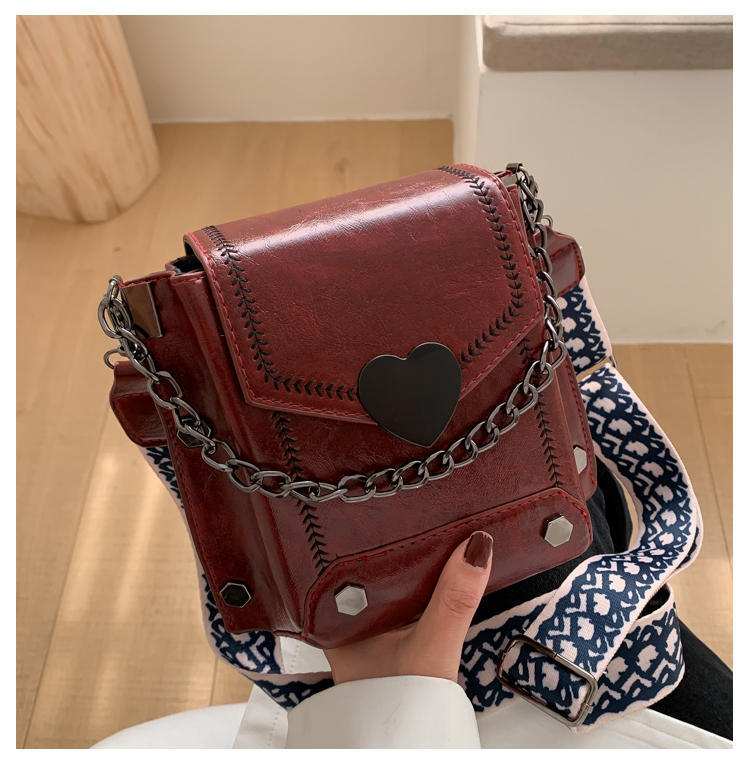 Yağlı ciltler için vintage tarzı küçük çanta, çift katmanlı büyük kapasiteli telefon çantası, bozuk para cüzdanı, modaya uygun çok yönlü sınır ötesi küçük çanta, çapraz çanta.