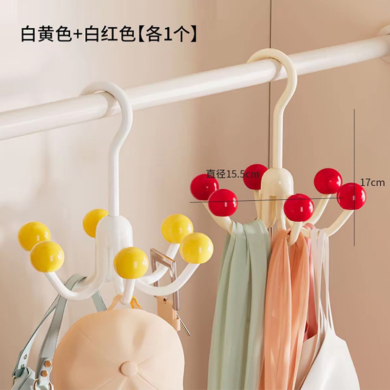 ドーパミン回転6本爪フック、帽子収納品、ドア後ろのワードローブ、スリング、タオルバッグ、ディスプレイ収納|undefined