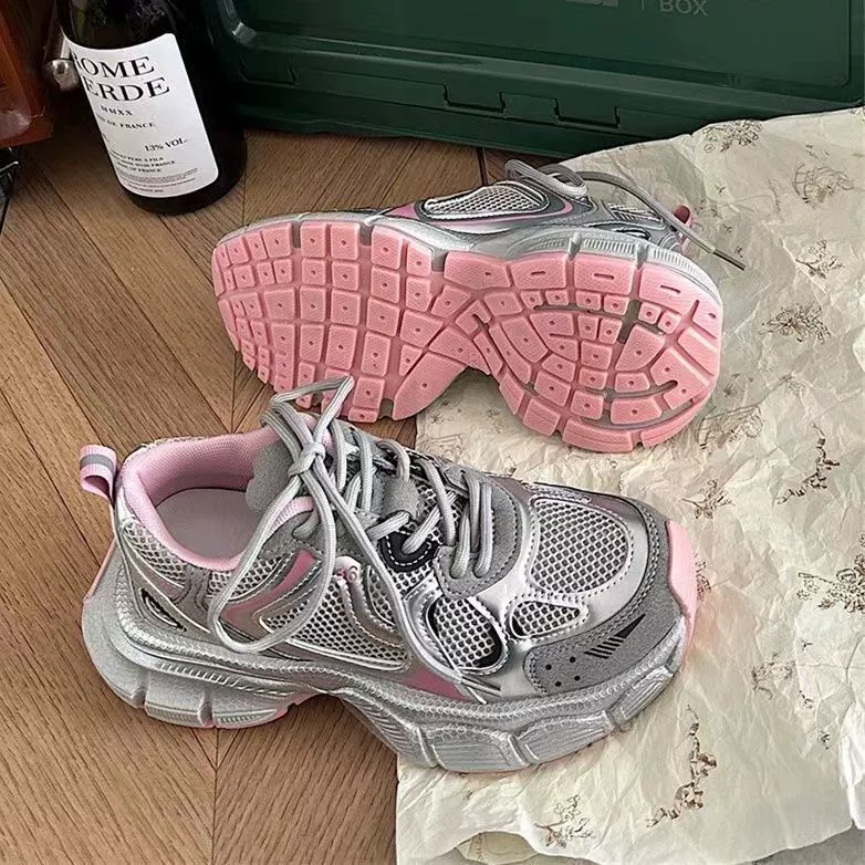 Обувь папы Женская обувь 2024 новый летний весенний осенний сетка обувь дышащая сетка