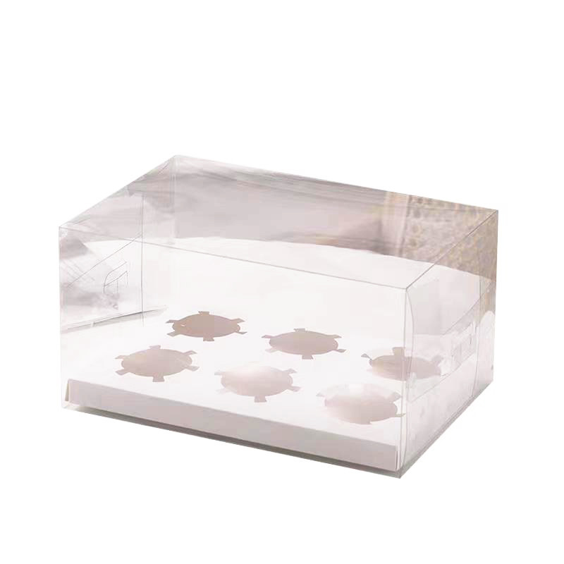 Caja de embalaje transparente para cupcakes Pooh 24612 piezas de embalaje de postre elevado Caja de embalaje para cupcakes de Marfen