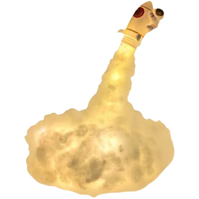 Cohete creativo lámpara DIY material paquete noche Luz Decoración decoración espacio astronauta ins atmósfera lámpara de noche regalo