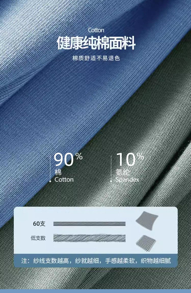 男士纯棉内裤三角裤抗菌底裤杈批发桑蚕丝内档详情5