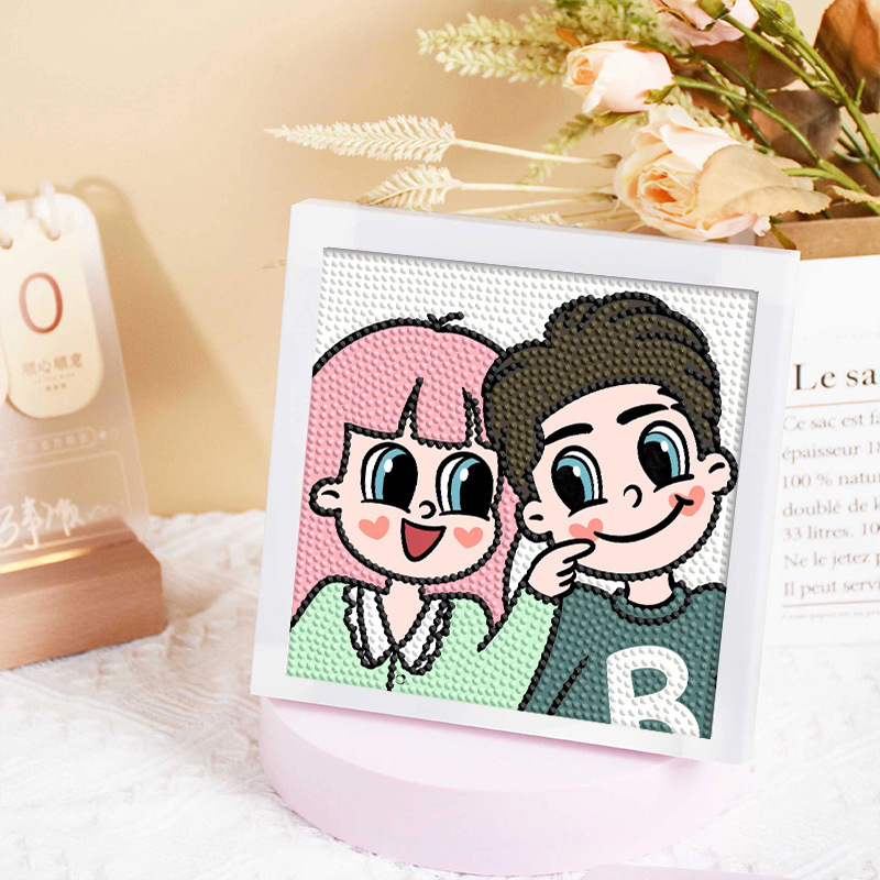 Diamante infantil DIY hecha a mano con material de marco paquete de dibujos animados Sanliou pegatinas de diamante regalo al por mayor pinturas de mampostería