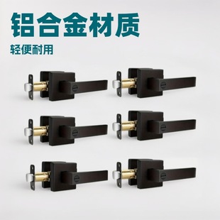 Cross-border 6 set BK three-pole handle lock handle lock indoor door lock channel door lock mechanical home hardware lock