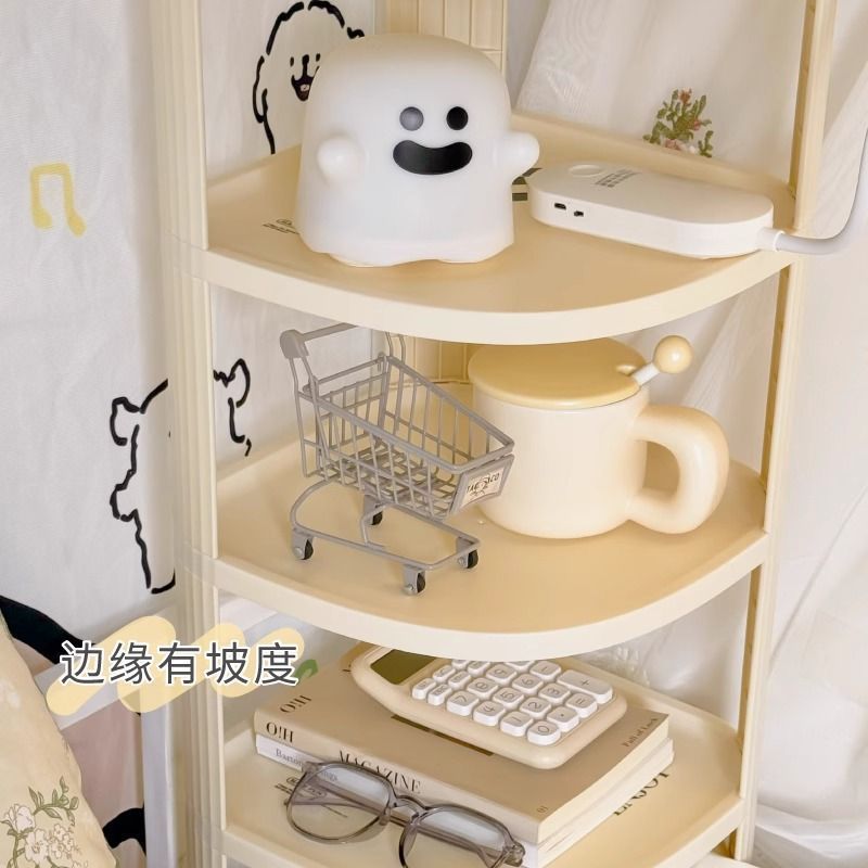现代简约宿舍转角置物架床上多功能床头架免打孔安装桌面收纳神器|undefined